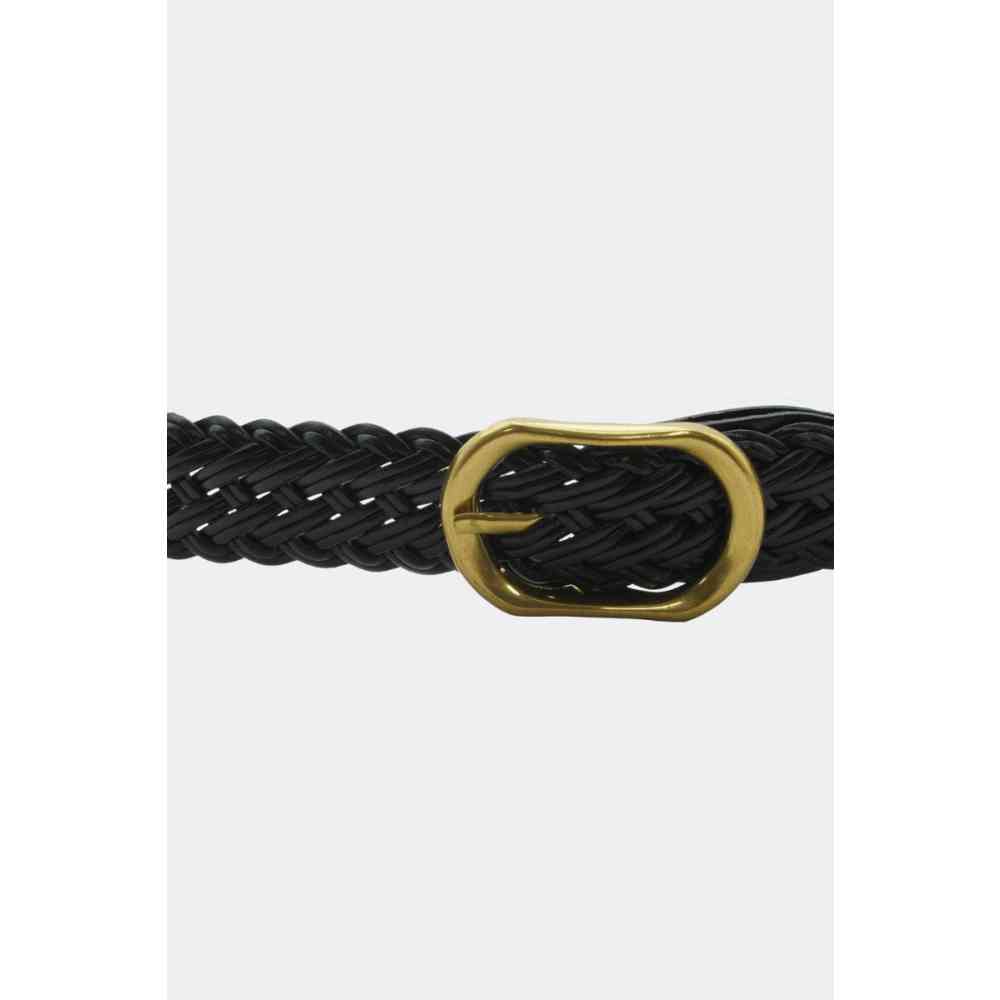 Voodoo Vixen - Plaited Leather Taillengürtel - Schwarz